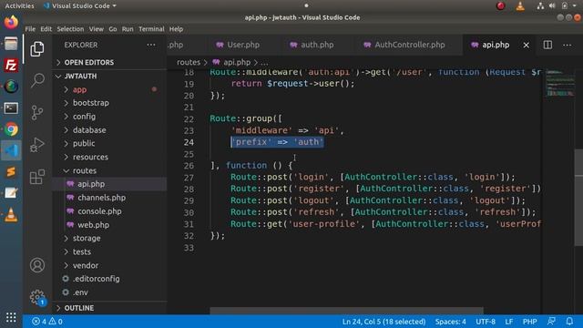 Learn Laravel 8 Beginners Tutorial #100 API Development in Laravel 8 Using JWT Authentication смотреть онлайн