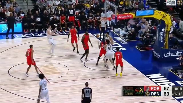 Nikola Jokic Brilliant Performance | Denver Nuggets vs Portland Trail Game Highlights смотреть онлайн