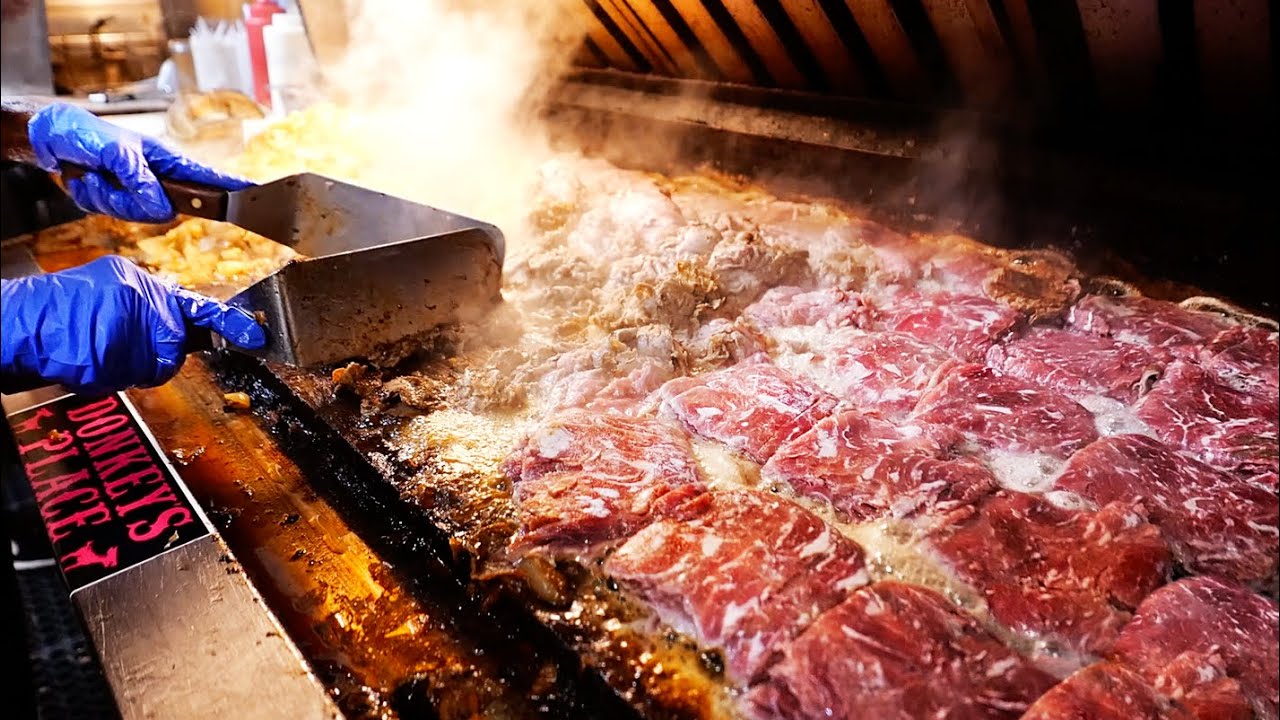 Американская еда - Лучшие Чизстейк в Нью-Джерси! смотреть онлайн