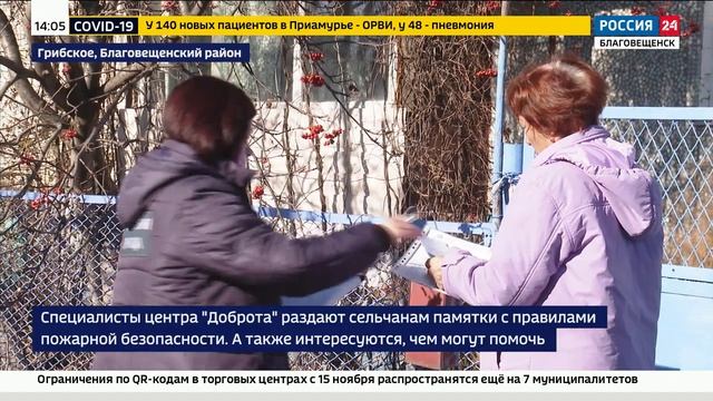 Сотрудники МЧС и социальных служб проверили состояние печей жителей Благовещенского района смотреть онлайн