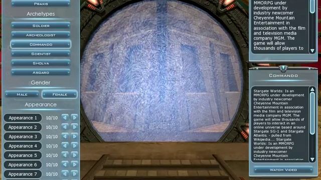 Stargate Worlds Login Screen - Offline Test смотреть онлайн