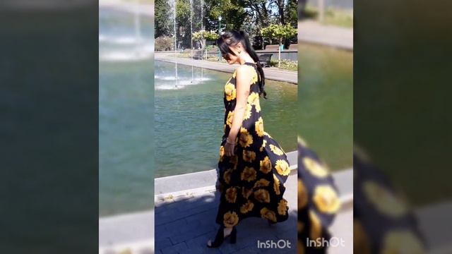 Длинное женское летнее платье из коллекции Подсолнухи. Модель 267 смотреть онлайн