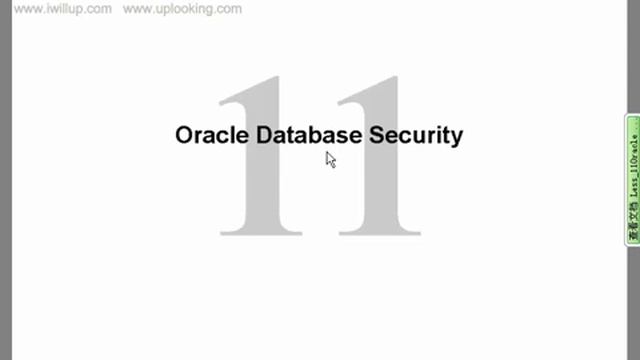 OCP认证教学视频17 ocp 数据库的安全 смотреть онлайн