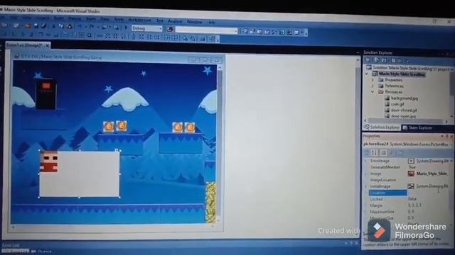 Mario Style Slide Scrolling Game using C# Windows Forms смотреть онлайн
