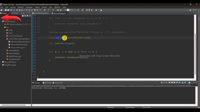 Interview Base Java Program of Reverse String with Variations. смотреть онлайн