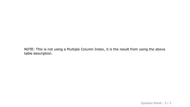 MySQL : Multiple Column Index vs Multiple Indexes смотреть онлайн