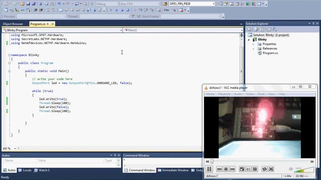.NET MicroFramework Board LED Blink смотреть онлайн