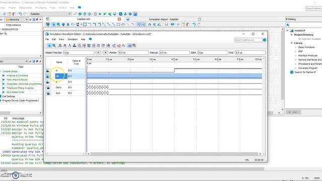 Creating A Waveform Simulation In Quartus Prime Lite Edition