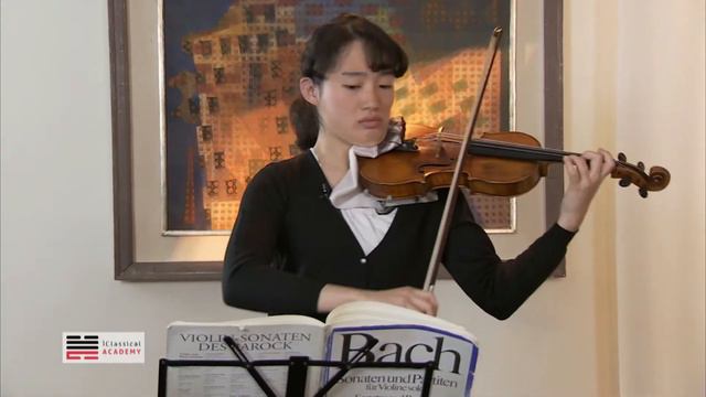 BACH VIOLIN MASTERCLASS MIRIAM FRIED -SONATA NO 2 ANDANTE - PERFORMANCE FUMIKA MORI