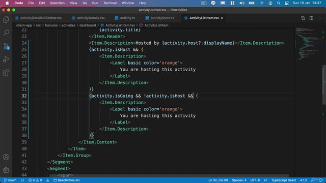 172 - Conditionally rendering the buttons смотреть онлайн