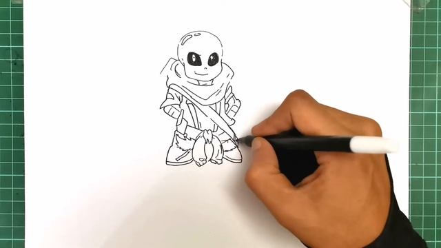 How To Draw Ink Sans From Undertale