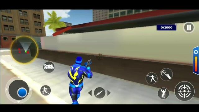 flying police robot rope Hero : Gangstar Crime City Android game play — Android gameplay смотреть онлайн