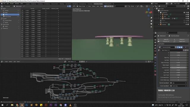 Table Maker 2.0 | Blender Geometry Nodes | Preview смотреть онлайн