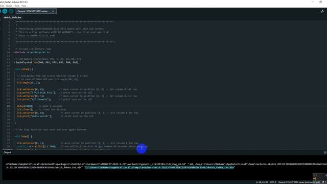 Proteus simulation - STM32 Blue Pill with 1602 LCD смотреть онлайн