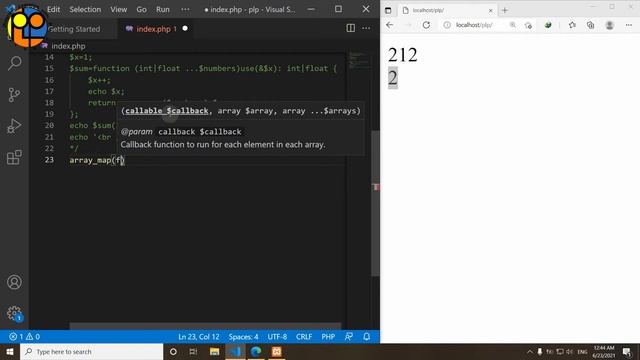 آموزش مقدماتی PHP ورژن 8 _انواع فانکشن ها Variable, Anonymous, Callable, Closure & Arrow Functions смотреть онлайн