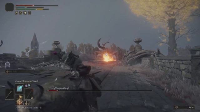 Elden Ring - Flying Dragon Greyll boss fight (Greyoll's Dragonbarrow) PS5 смотреть онлайн