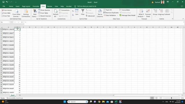 إضافة سطر بين سطور البيانات Add row between Data Rows #excel смотреть онлайн