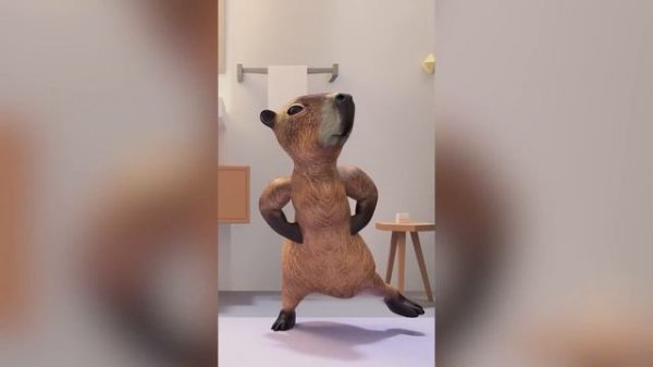 Baila capibara la emotisa insana ORIGINAL | Baila capibara la emotiza insana REAL