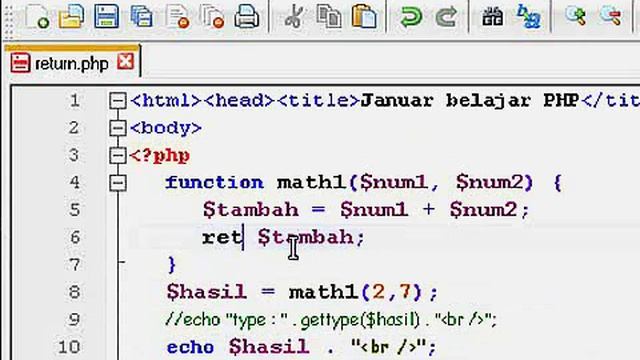 25 php - function (return) смотреть онлайн