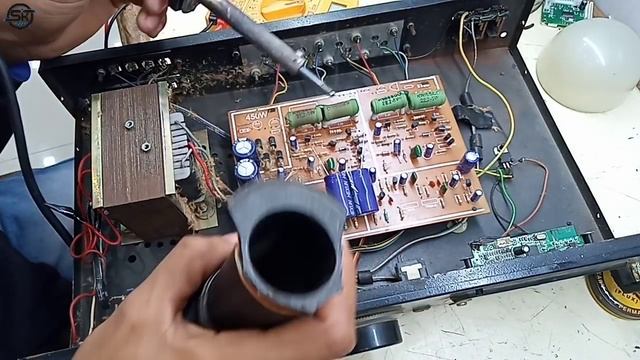 Humming Problem Solution | Transistor Amplifier humming Solution in hindi s.k electronic's work смотреть онлайн
