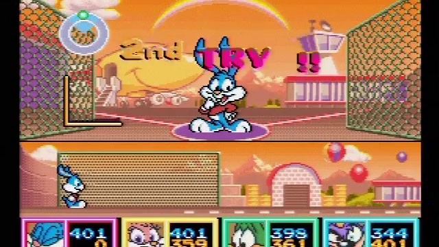 Tiny Toons Wacky Sports Challenge: Saucer Throw Super Nintendo SNES смотреть онлайн