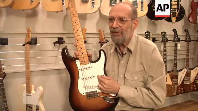 This first Fender Stratocaster made available to the general public in 1954 is up for sale at $250, смотреть онлайн