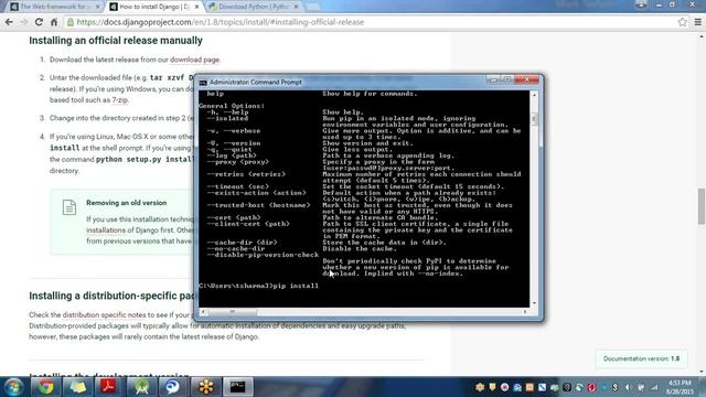 Django installation and setup смотреть онлайн