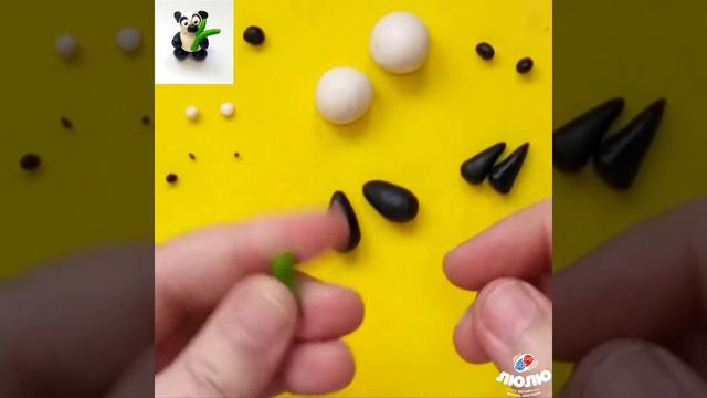 Лепим панду.Видео для гаджетов смотреть онлайн