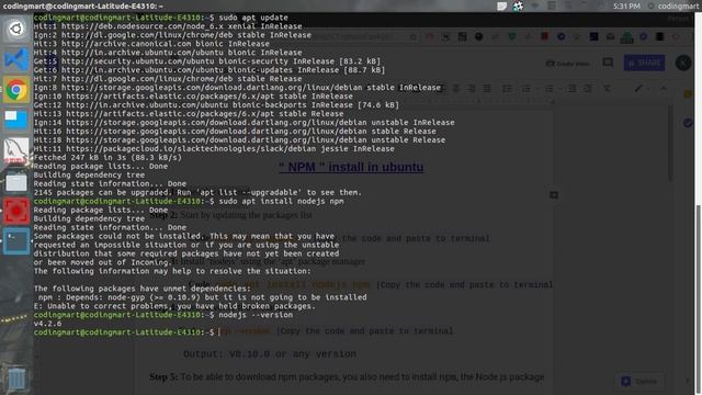 Nodejs install and Npm install смотреть онлайн