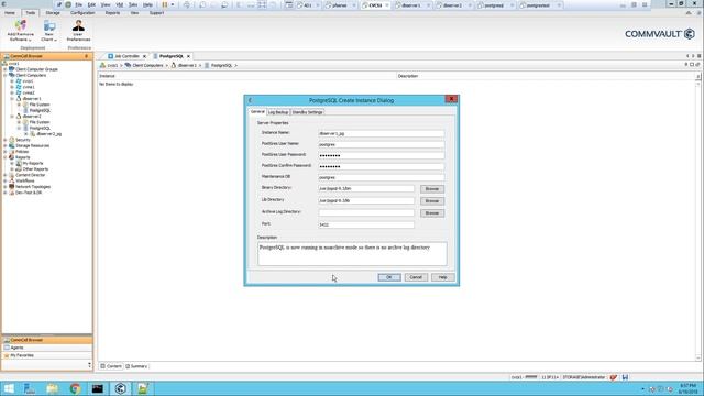 Commvault PostgreSQL Configure, Backup and Restore In Place and Out of Place смотреть онлайн