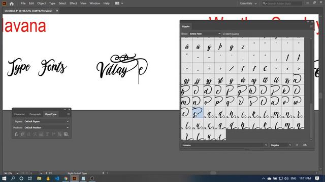 How to use Opentype Hidden Power of with Adobe Illustrator смотреть онлайн