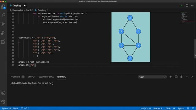 DFS Traversal in Python Data Structures and Algorithms in Python 720p смотреть онлайн