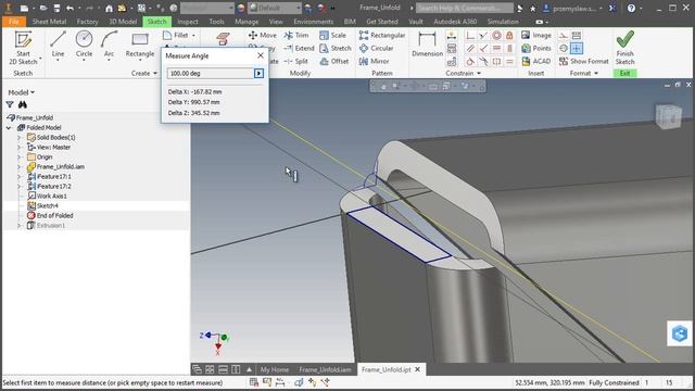 Autodesk Inventor - Rozwinięcia profili смотреть онлайн