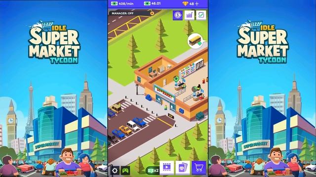Idle Supermarket Tycoon - 1 - "Open 24 Hours!" смотреть онлайн