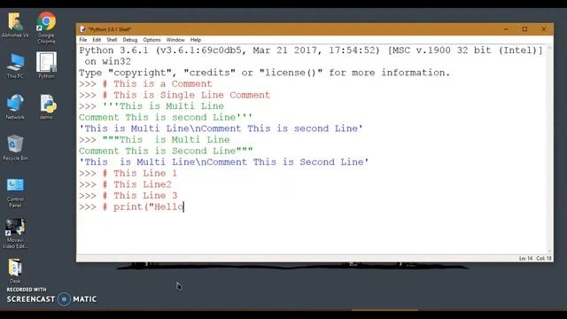 Python Programming Tutorial Part 5 - Comments in Python Programming смотреть онлайн
