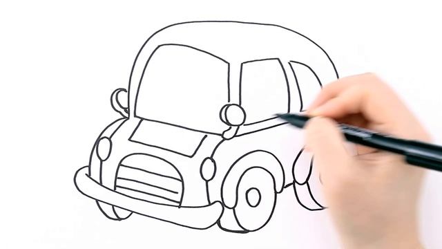 Как нарисовать МАШИНУ / Мультик раскраска для детей / Раскрась Ка смотреть онлайн