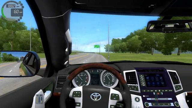 City Car Driving 1.5.0 Toyota Land Cruiser 200 V8 [Logitech G27] смотреть онлайн