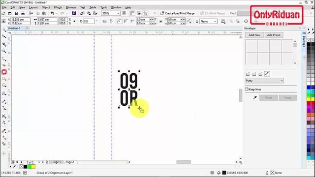 Membuat Efek Teks Menarik Seperti Froyonion - CorelDraw Tutorial смотреть онлайн