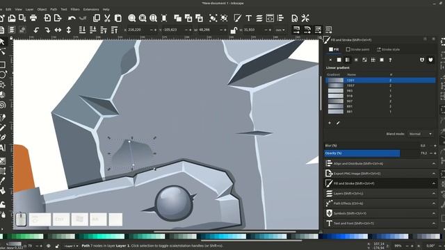 Made with Inkscape (Speed Art): Ancient battle ax смотреть онлайн