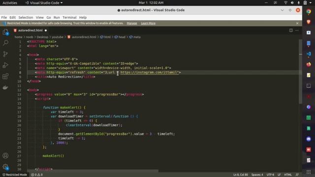 How to Auto Redirect HTML After Few seconds смотреть онлайн