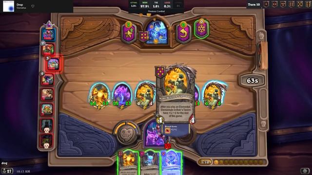 Perfect Elemental Board Dumpsters Poison | Dogdog Hearthstone Battlegrounds смотреть онлайн