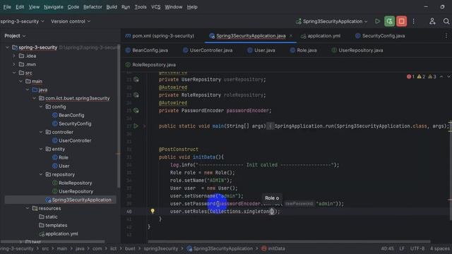 7 Spring Security Init Data (Bangla Tutorial) смотреть онлайн