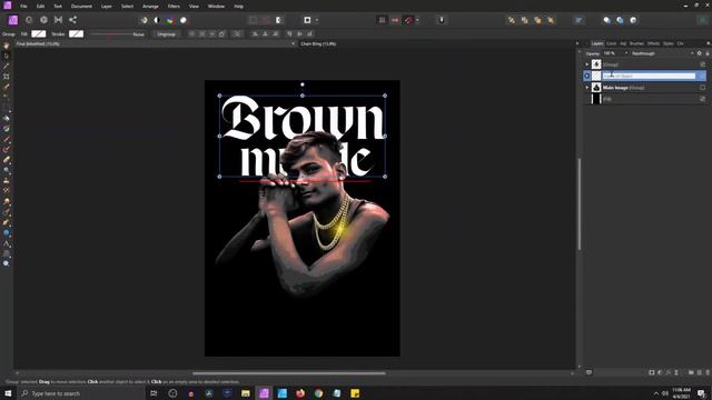 Streetwear Design in Photoshop / Affinity | Hip Hop Rapper T-Shirt смотреть онлайн