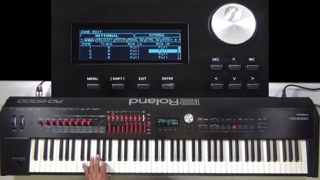 Roland RD-2000 - How to split 8 Zones смотреть онлайн