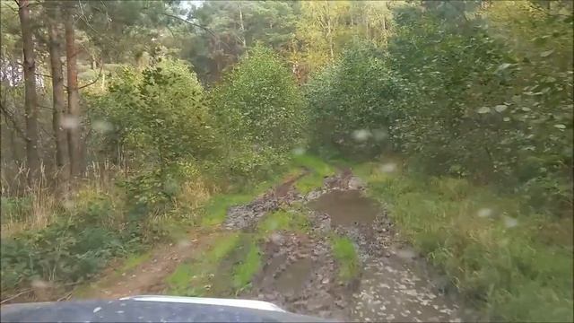 Nissan Terrano II przejazd przez błotko, driving through the mud. смотреть онлайн