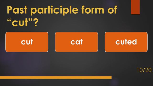 Irregular Verbs | English Grammar Test