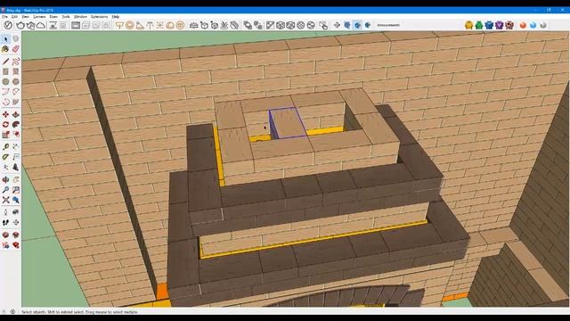 8 ДЕНЬ. Построили мангал в sketchUp. смотреть онлайн