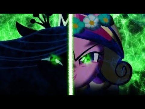 #princess Chrisalis, Cadence And Celestia Battle {