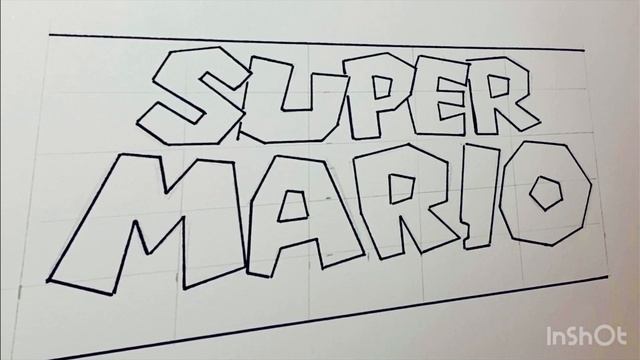 How to draw Super Mario Logo | drawing | step by step смотреть онлайн