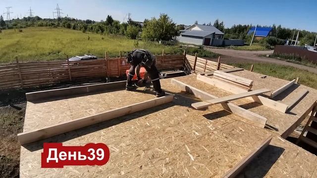Строю КАРКАСНЫЙ Дом 71 день за 20минут. Building a FRAME House 71 days in 20 minutes. смотреть онлайн